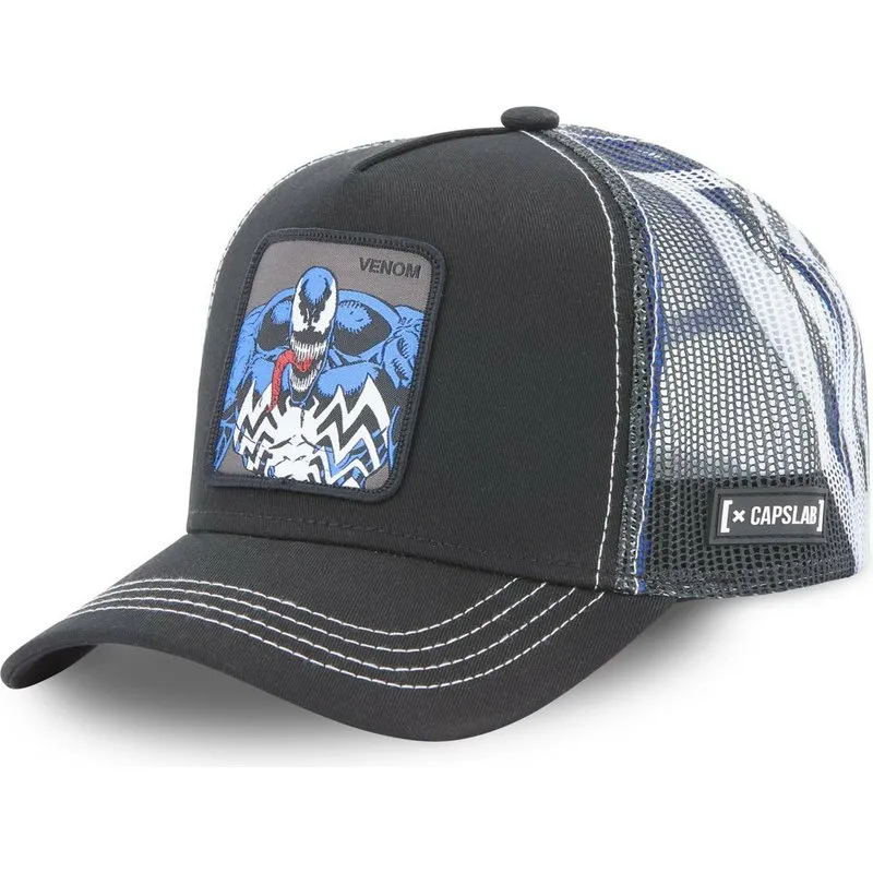 Gorra superheroes CAPSLAB  Trucker negra Venom MAR3 VEN2 Marvel Comics