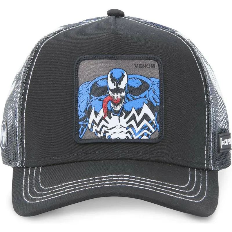 Gorra superheroes CAPSLAB  Trucker negra Venom MAR3 VEN2 Marvel Comics