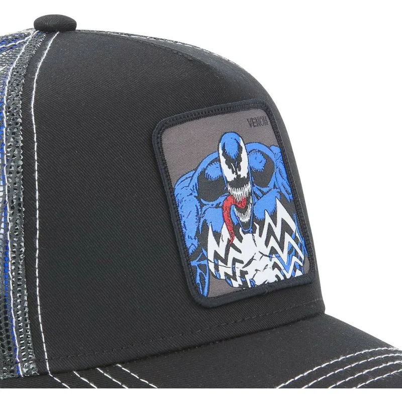 Gorra superheroes CAPSLAB  Trucker negra Venom MAR3 VEN2 Marvel Comics