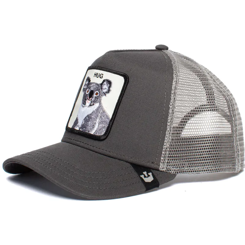 Gorra trucker gris koala Free Hug The Farm de Goorin Bros.