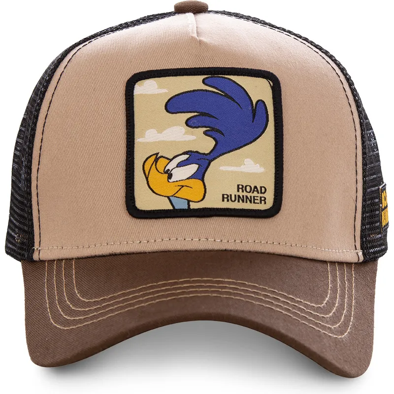 Gorra trucker marrón Correcaminos ROA2 Looney Tunes de Capslab