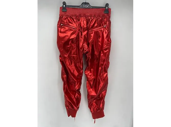 ISABEL MARANT Pantalón T.fr 40 Seda Roja 