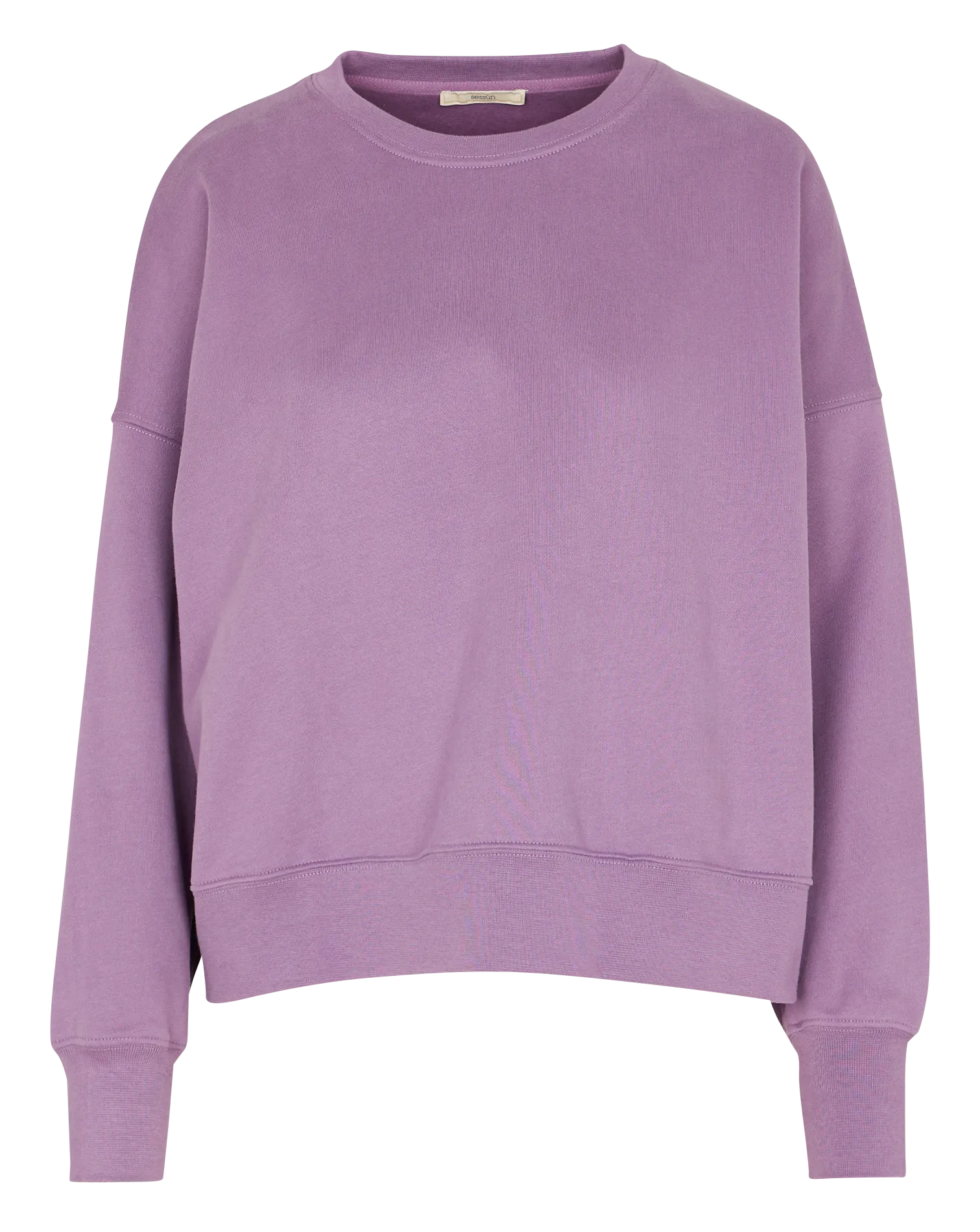 ISI - Sudadera corta oversize de algodón en violeta