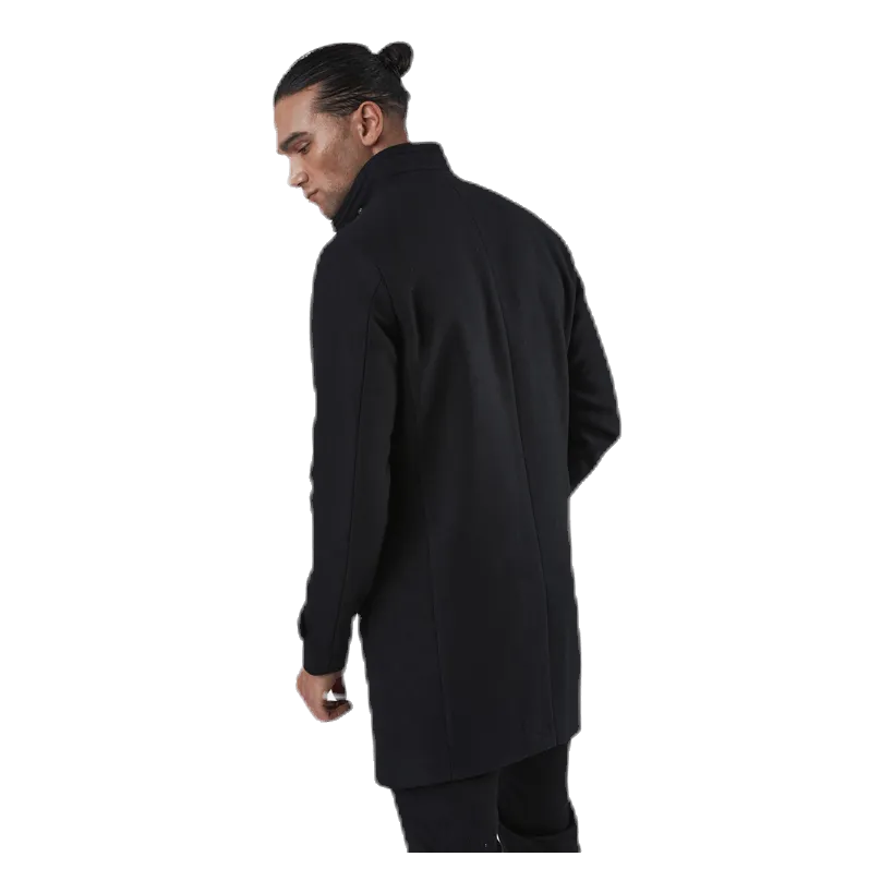 Jack & Jones Melton Wool Coat Black