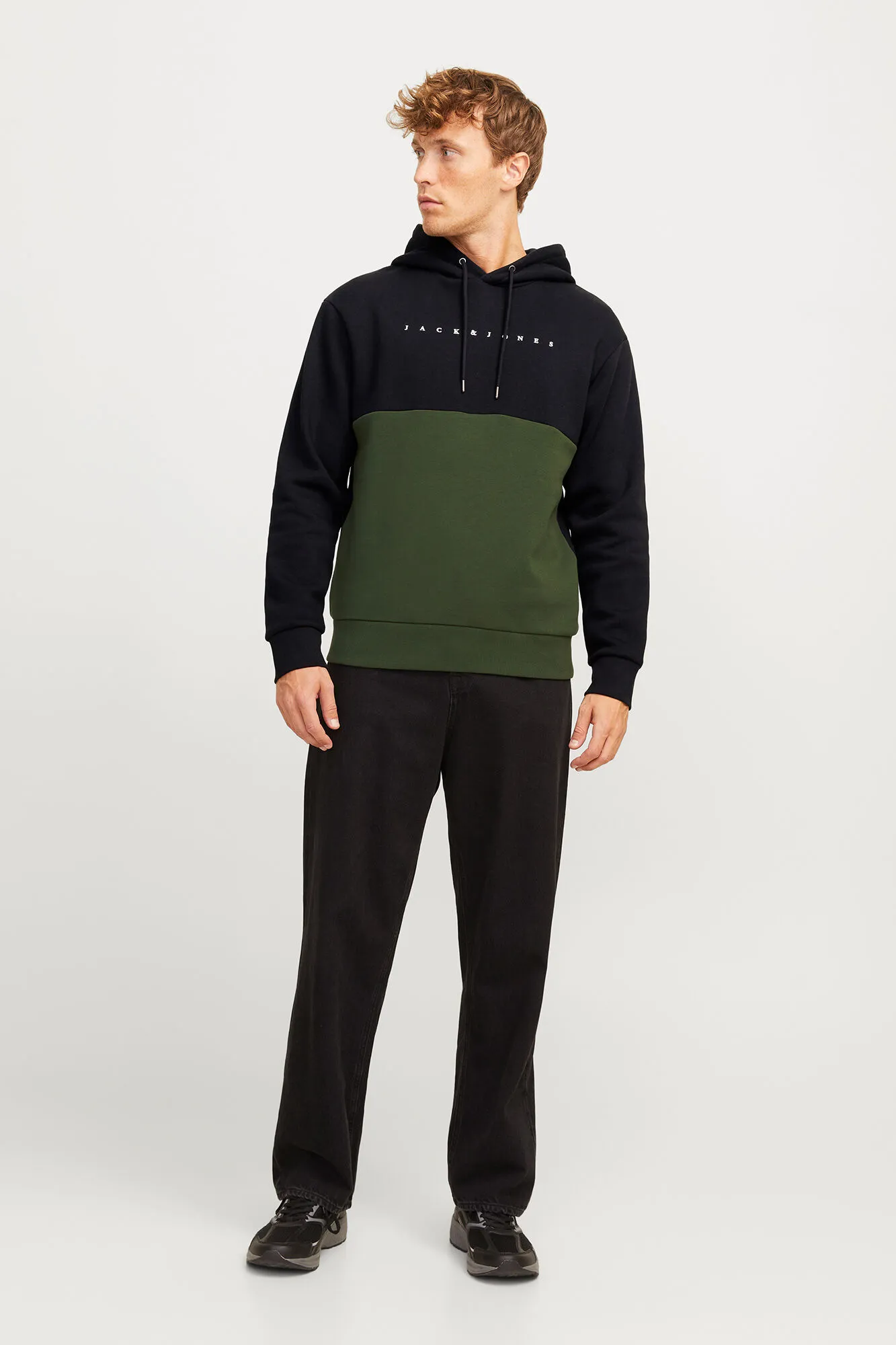 Jack & Jones Sudadera relaxed fit colorblock