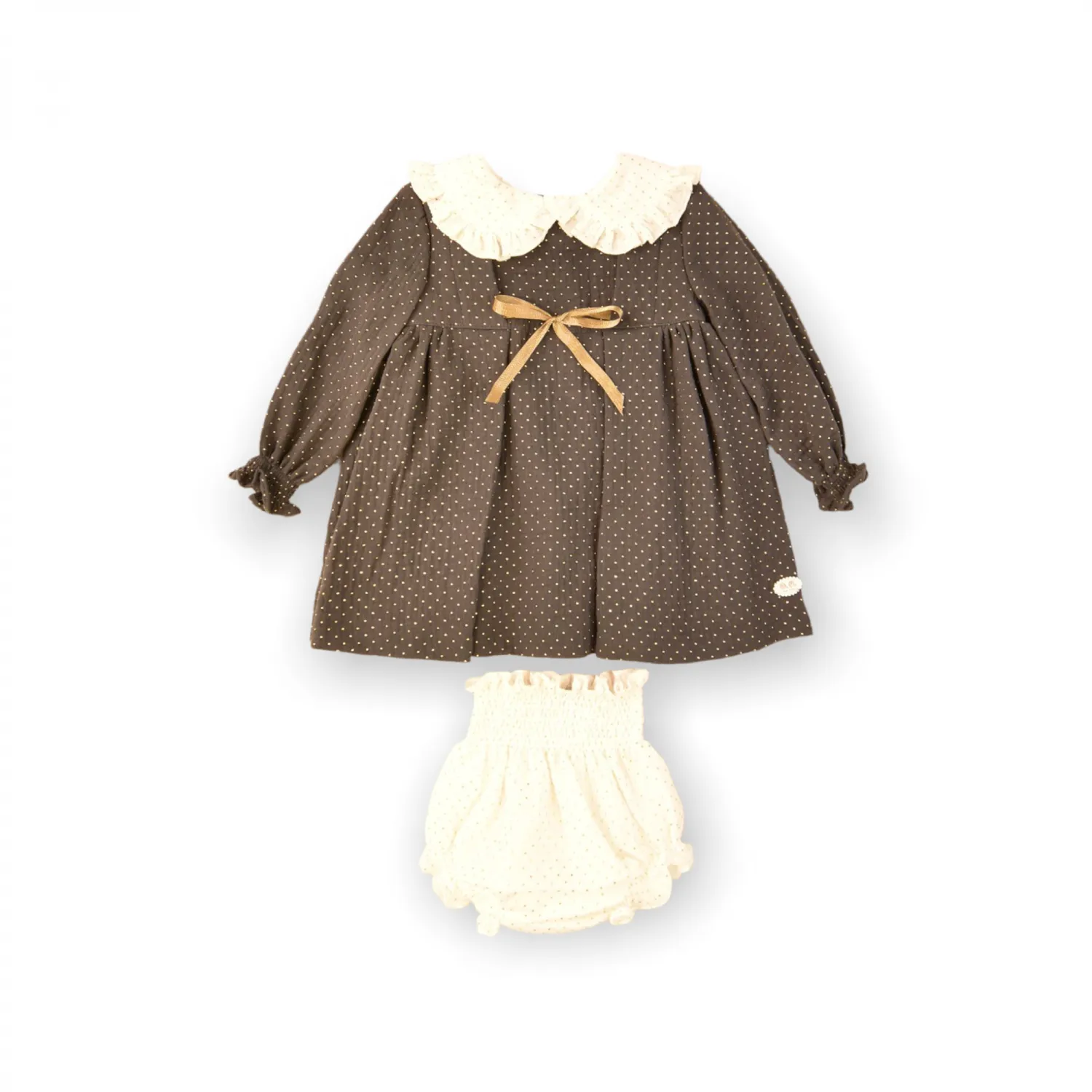 José Varon gold collection girl's outfit