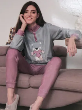 Kissimo Pijama polar mujer