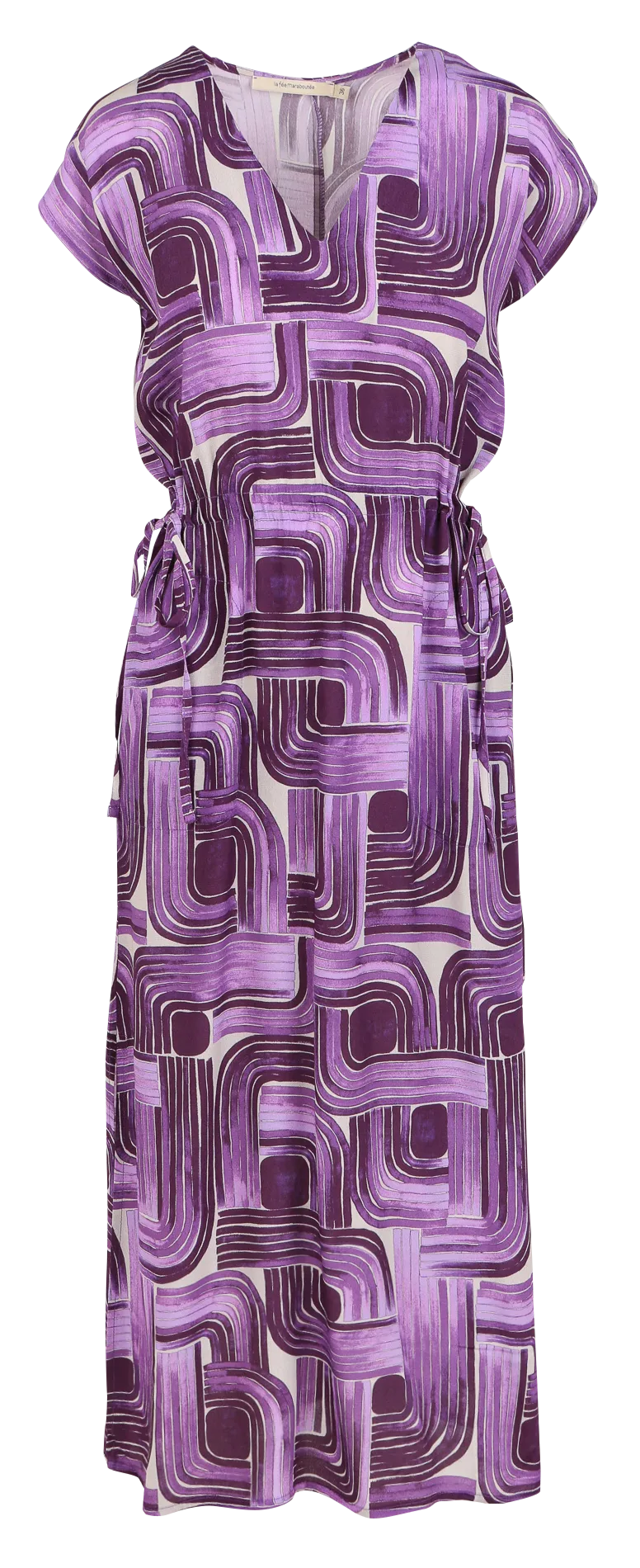 LA FEE MARABOUTEE Vestido largo estampado en violeta