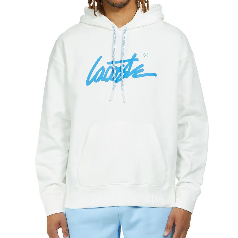 Lacoste Loose Fit Hooded Cotton Sweatshirt