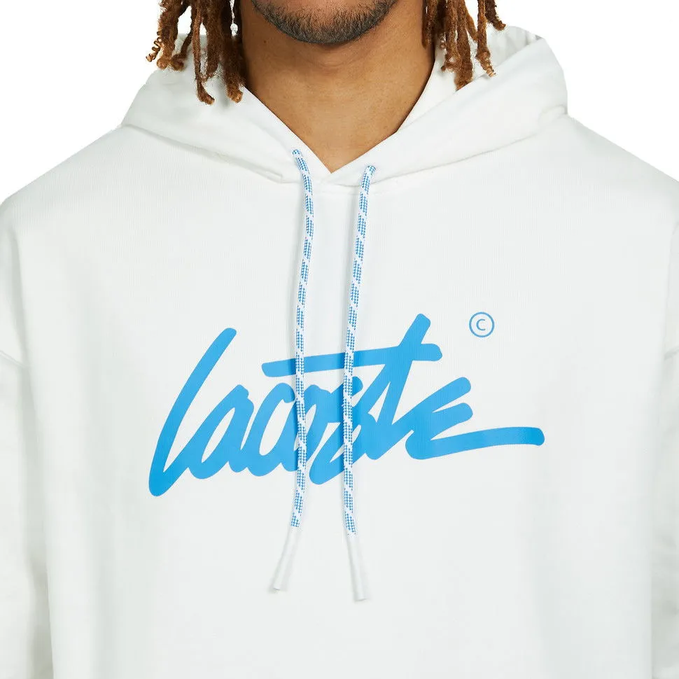 Lacoste Loose Fit Hooded Cotton Sweatshirt