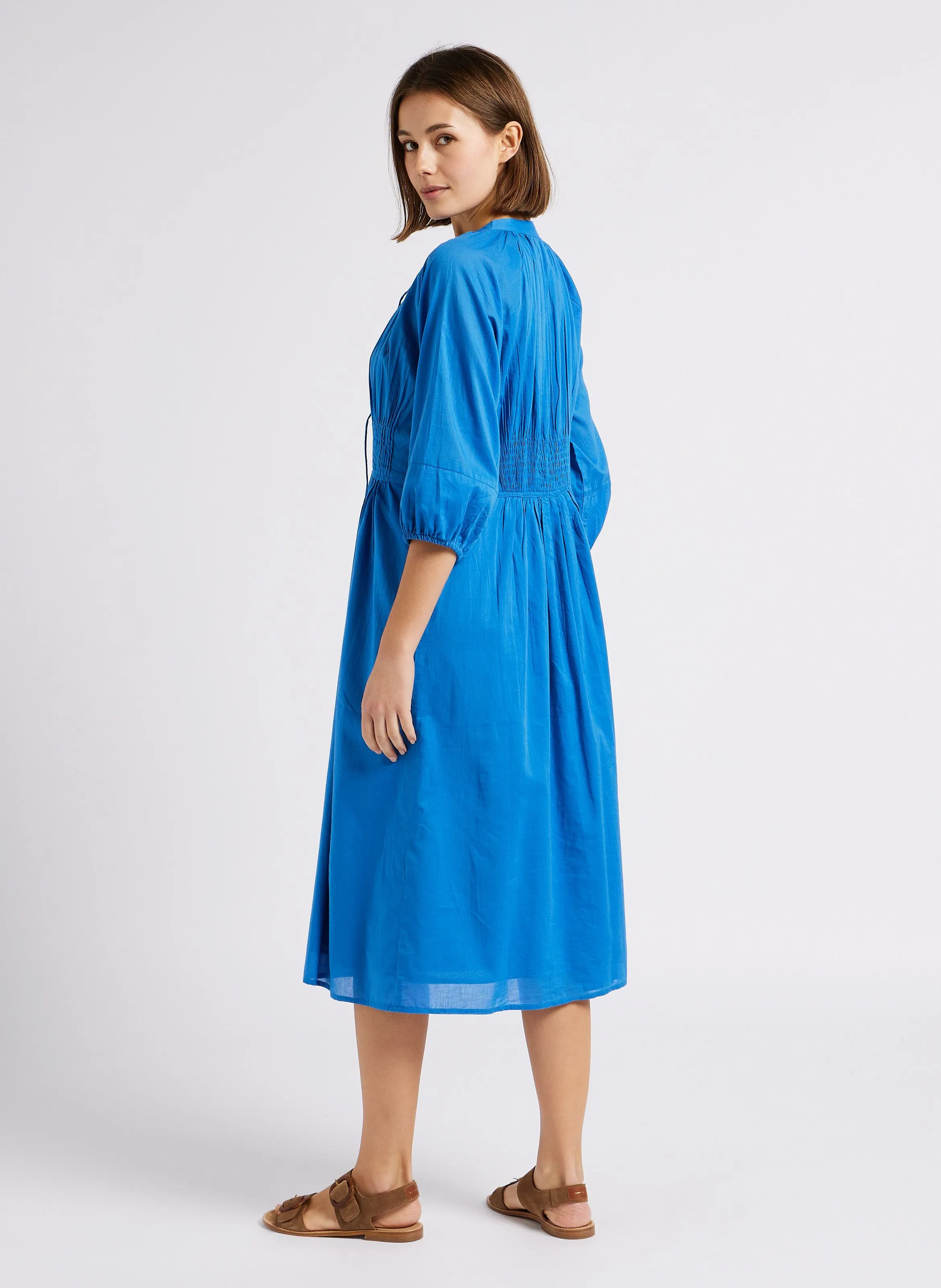 LEON & HARPER ROUDY - Vestido largo en azul