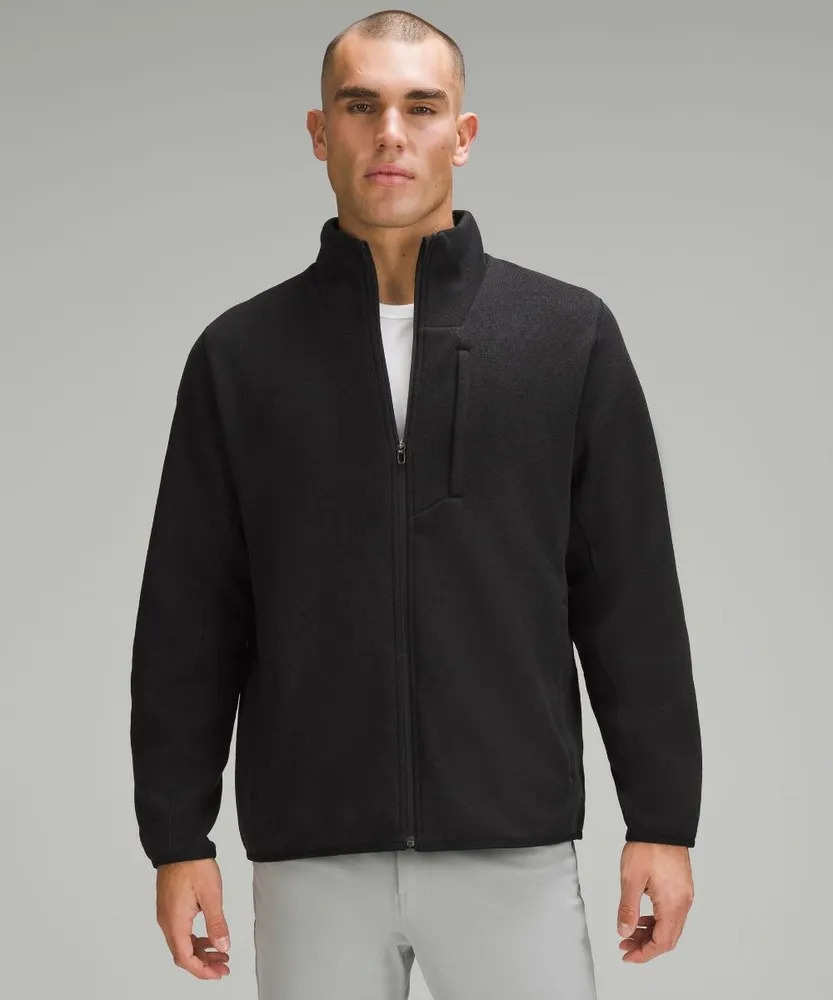 Lululemon Chaqueta Sojourn de punto con forro polar Negro/Negro | VE64-L7ND