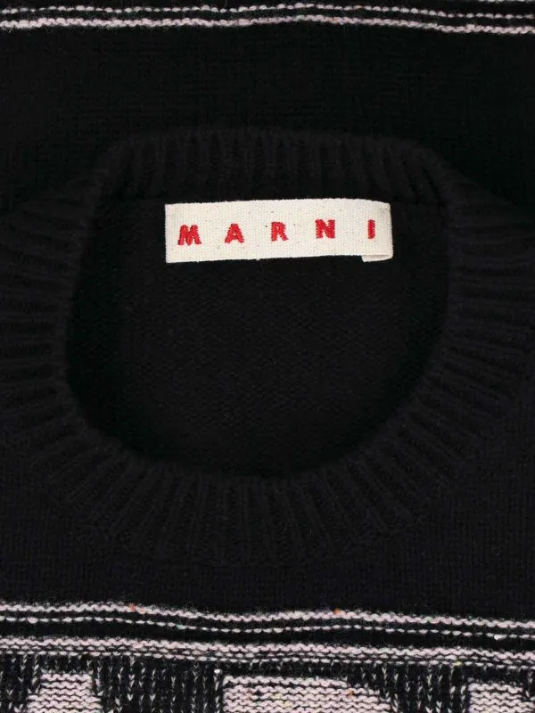 Marni Suéter Cuello Redondo - Negro