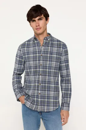 Milano Camisa Twill Cuadros