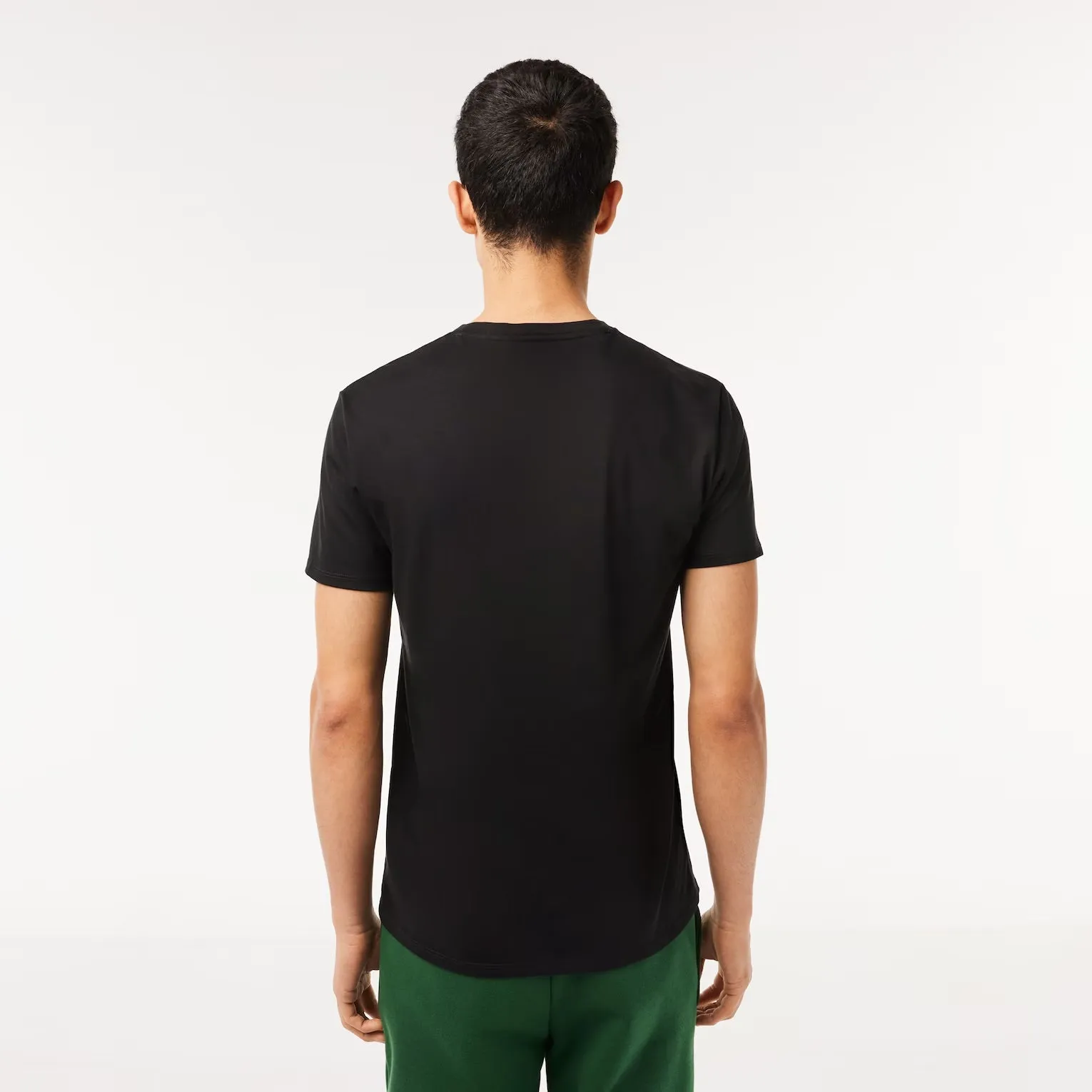 N3720 Playera de cuello en V en Suéter de algodón Pima para hombre cuello V