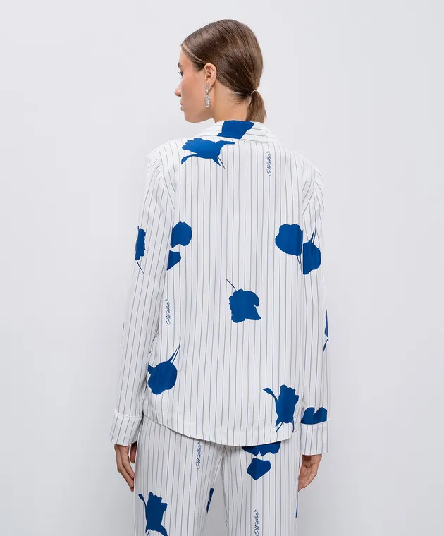 Off-White White patterned pajama shirt