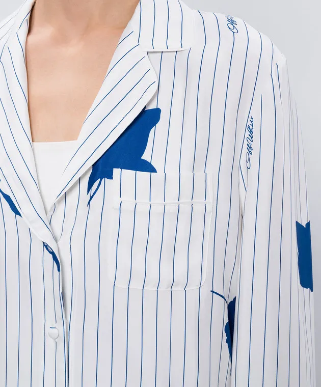 Off-White White patterned pajama shirt