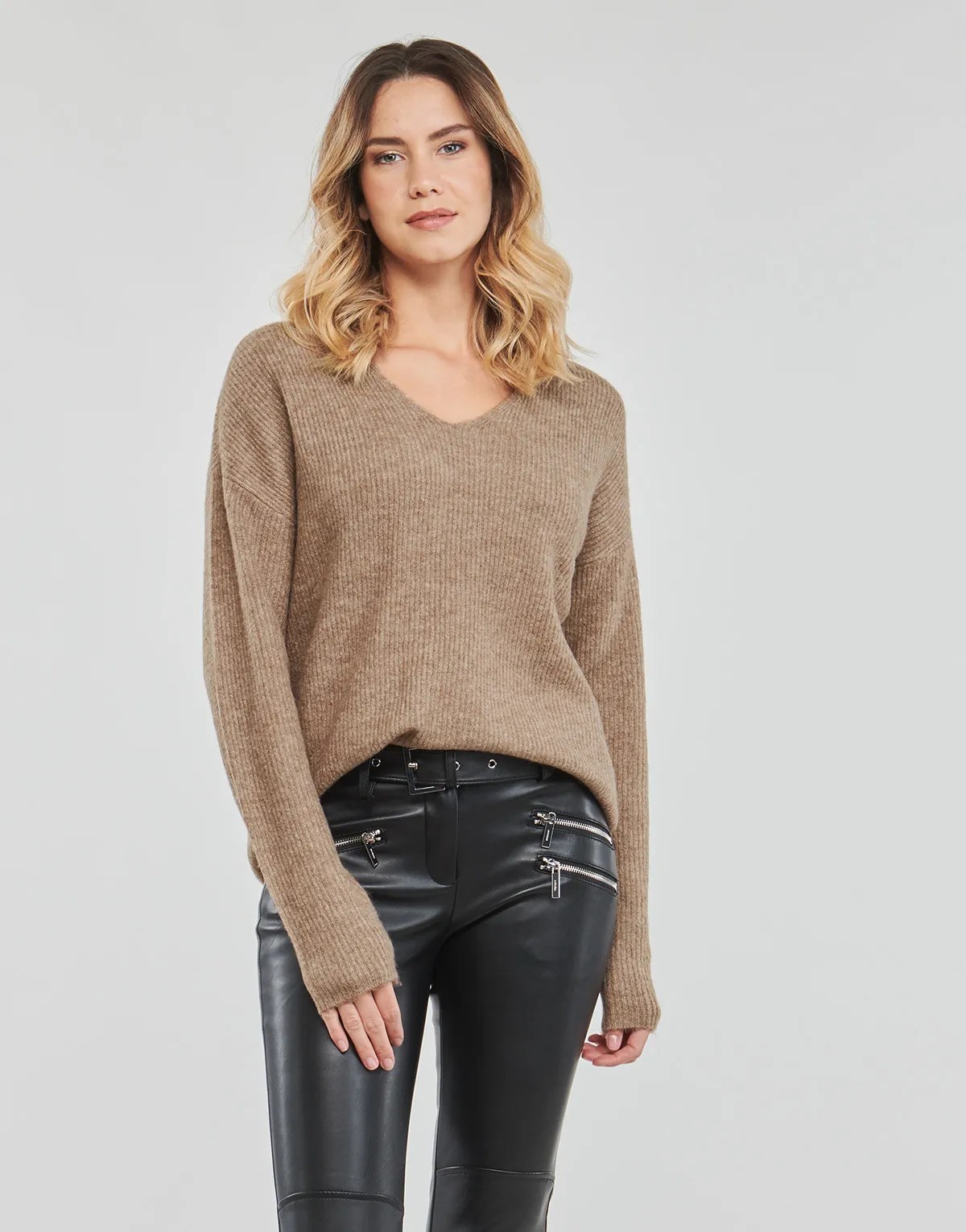 ONLCAMILLA V-NECK L/S PULLOVER KNT NOOS