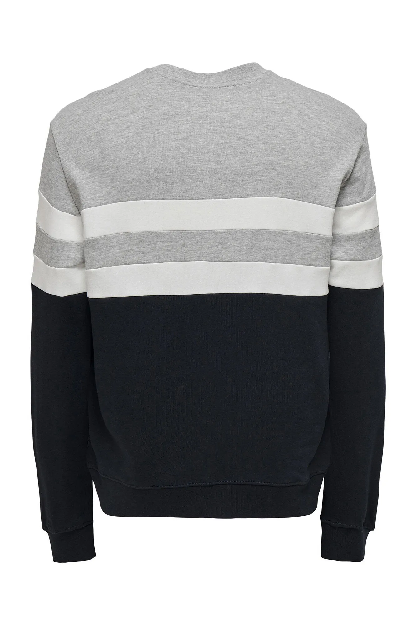 Only & Sons Sudadera con cuello redondo color block