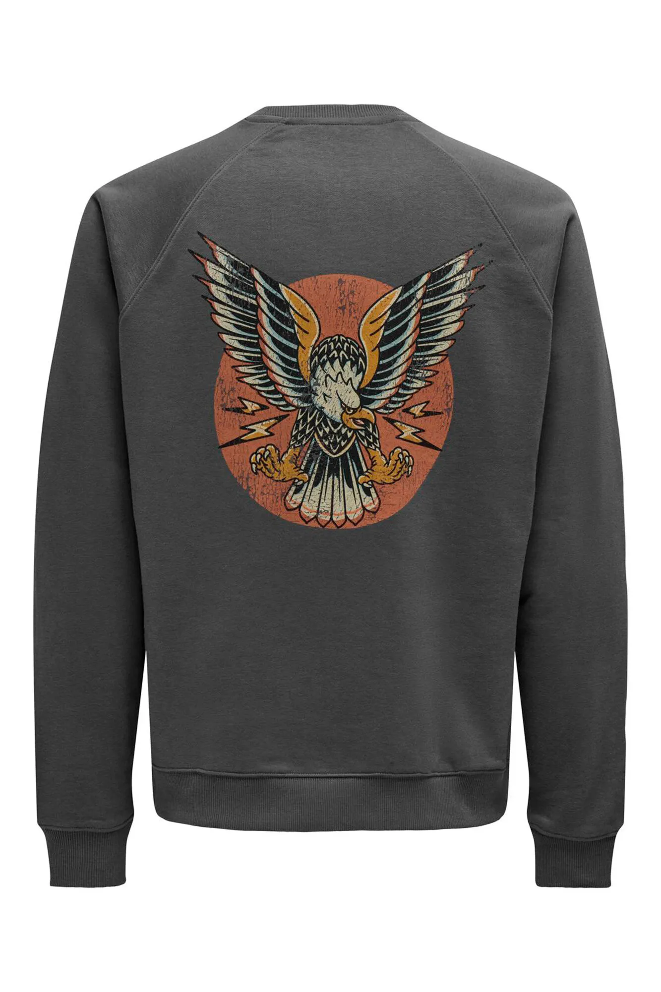 Only & Sons Sudadera de cuello redondo y print trasero