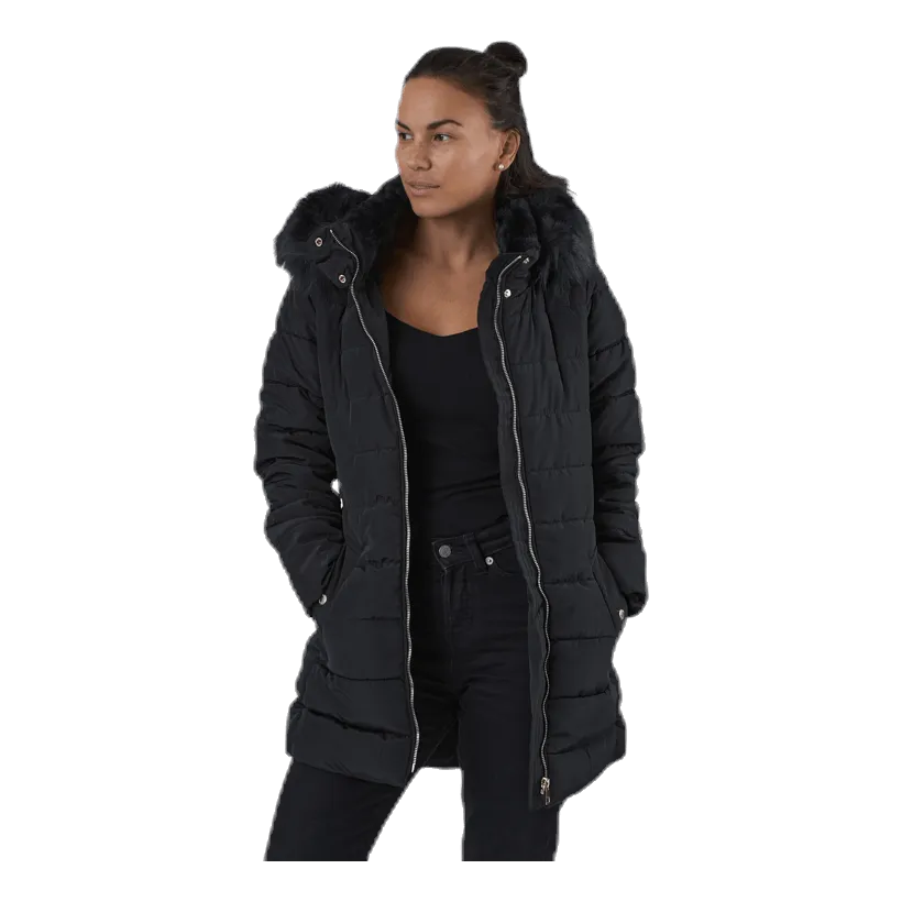 Only Camilla Quilted Coat Cc Otw Black