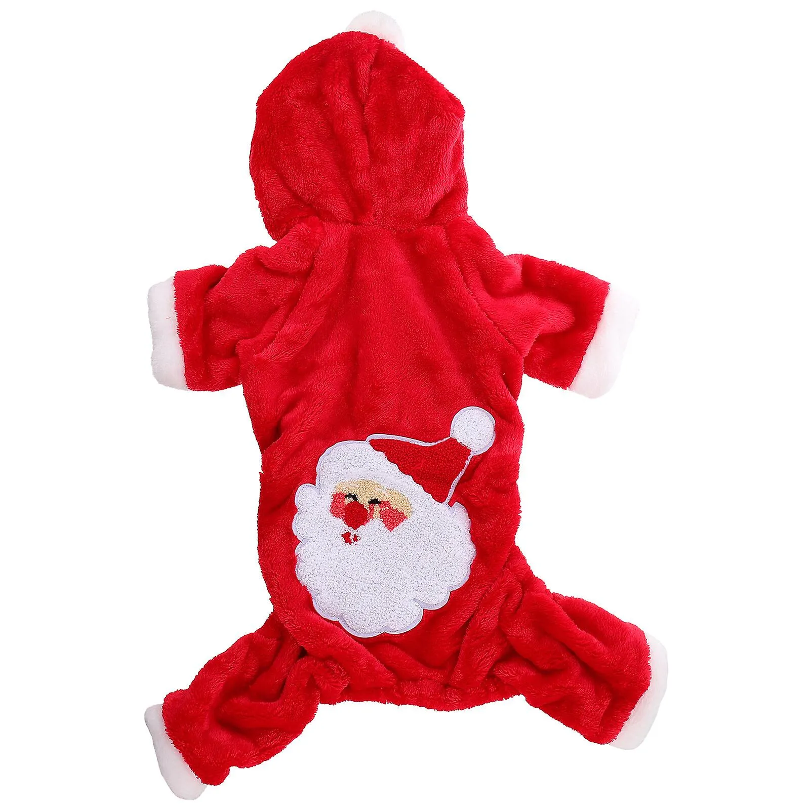 Pet Dogs Santa Cosplay Costume Christmas Clothes Dress Holiday Party Outfit