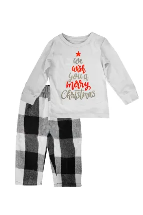 Pijama Franela 1 a 12 Aos. We Wish you a merry xmas