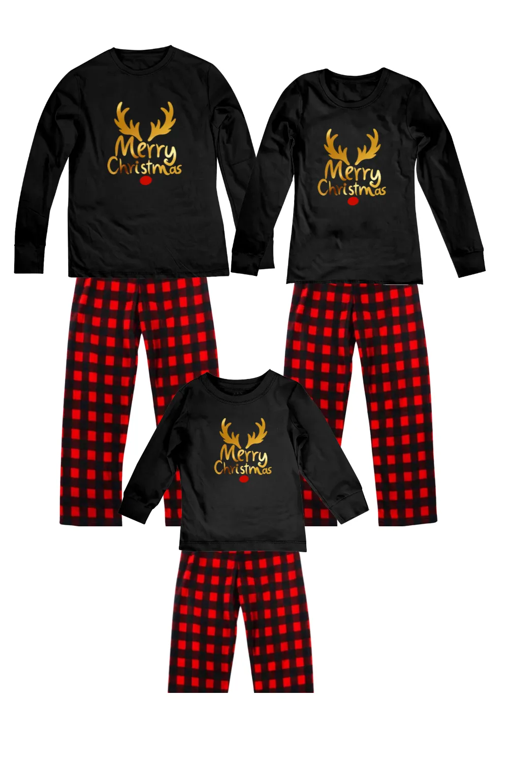 Pijama Kids 1 a 12 aos. Merry Christmas dorado