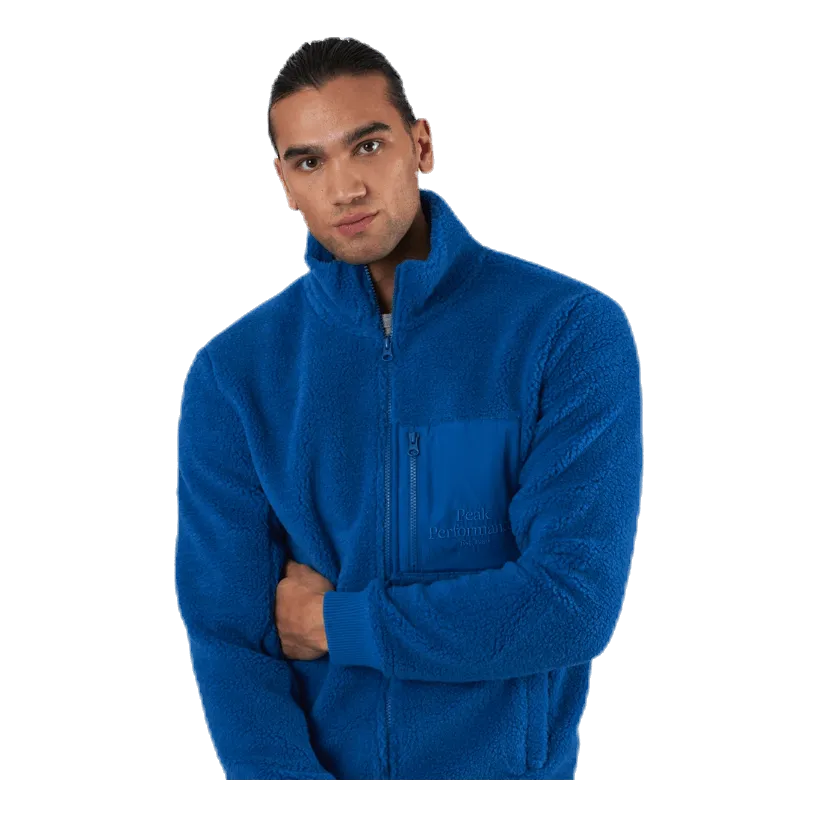 Rendimiento máximo Original Pile Zip Jacket Blue