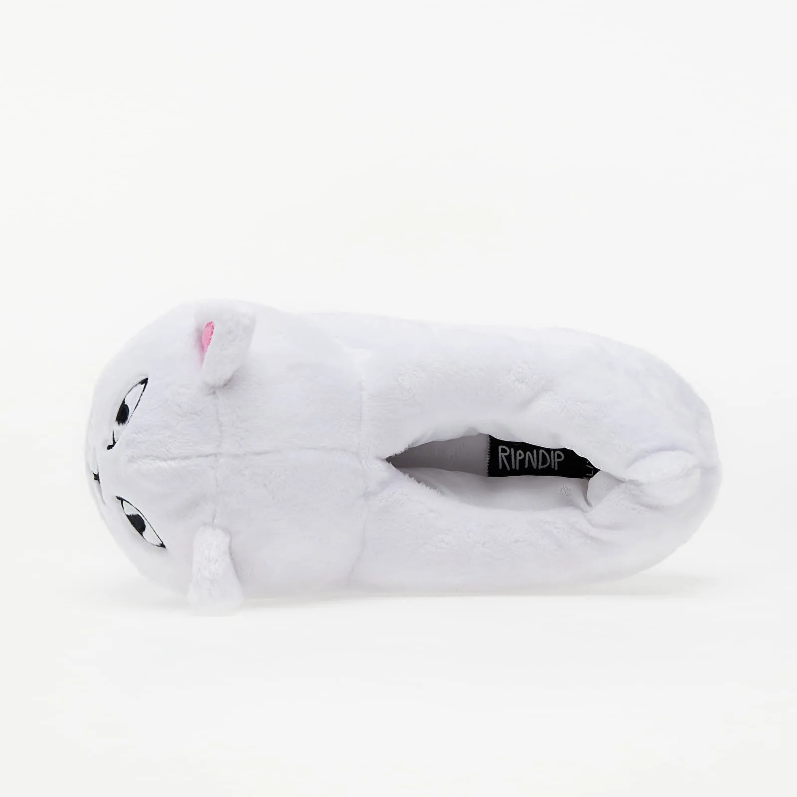 RIPNDIP Lord Nermal Fuzzy Slippers Whtie