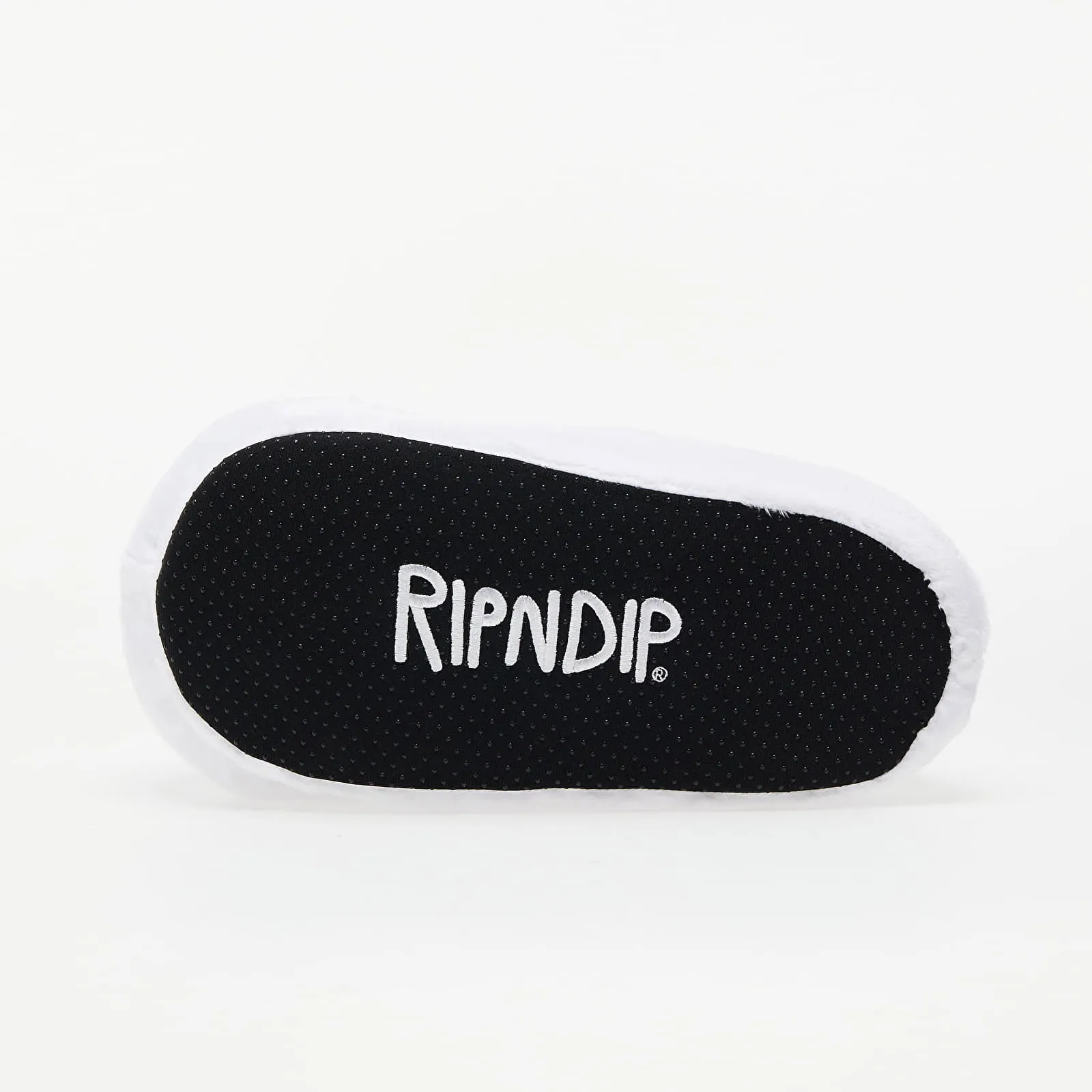 RIPNDIP Lord Nermal Fuzzy Slippers Whtie