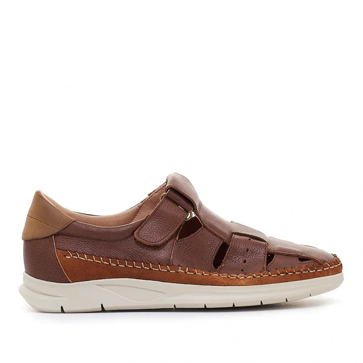 Sandalias Lobo sperone marrons cerradas