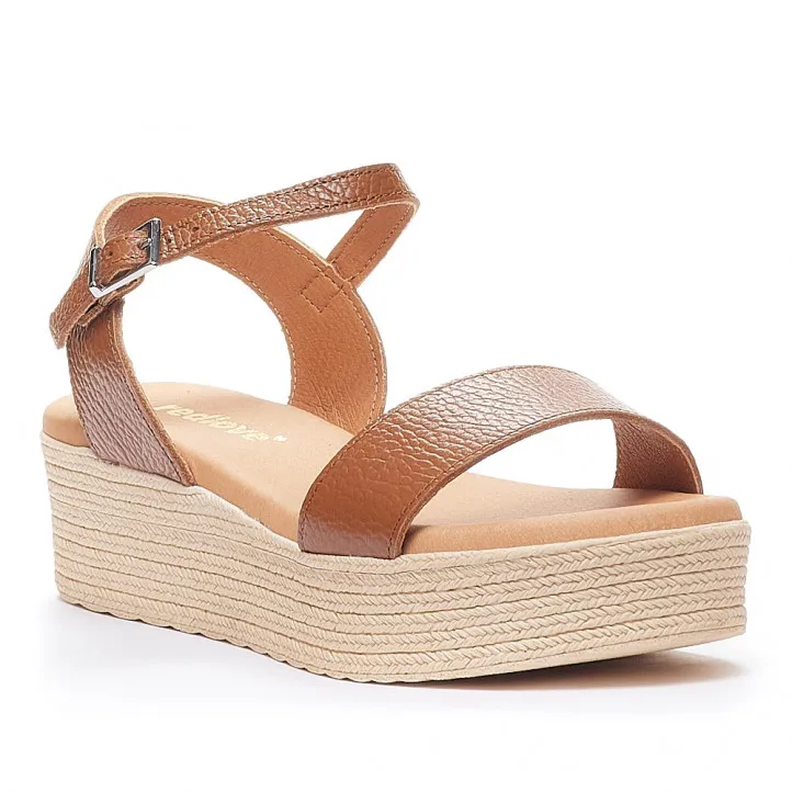 Sandalias plataformas Redlove fabienne marrones con plataforma