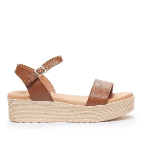 Sandalias plataformas Redlove fabienne marrones con plataforma