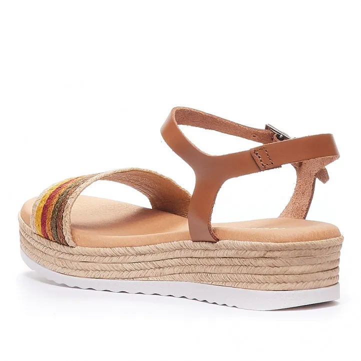 Sandalias plataformas Redlove ona de cuerdas multicolor bajo