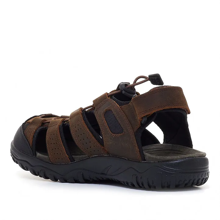 Sandalias Vicmart marrones con interior negro