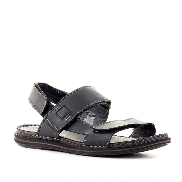 Sandalias Walk & Fly negras cogidas por el tobillo