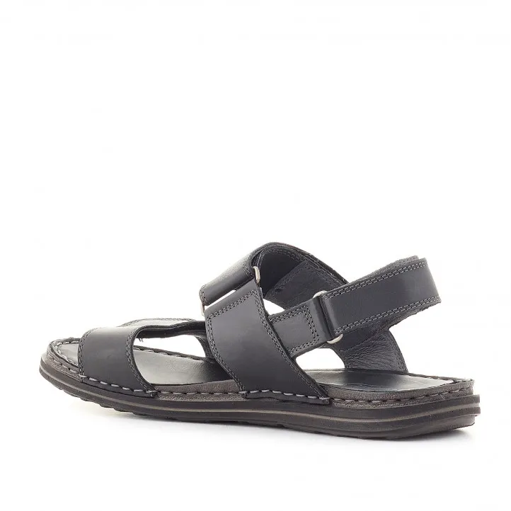 Sandalias Walk & Fly negras cogidas por el tobillo