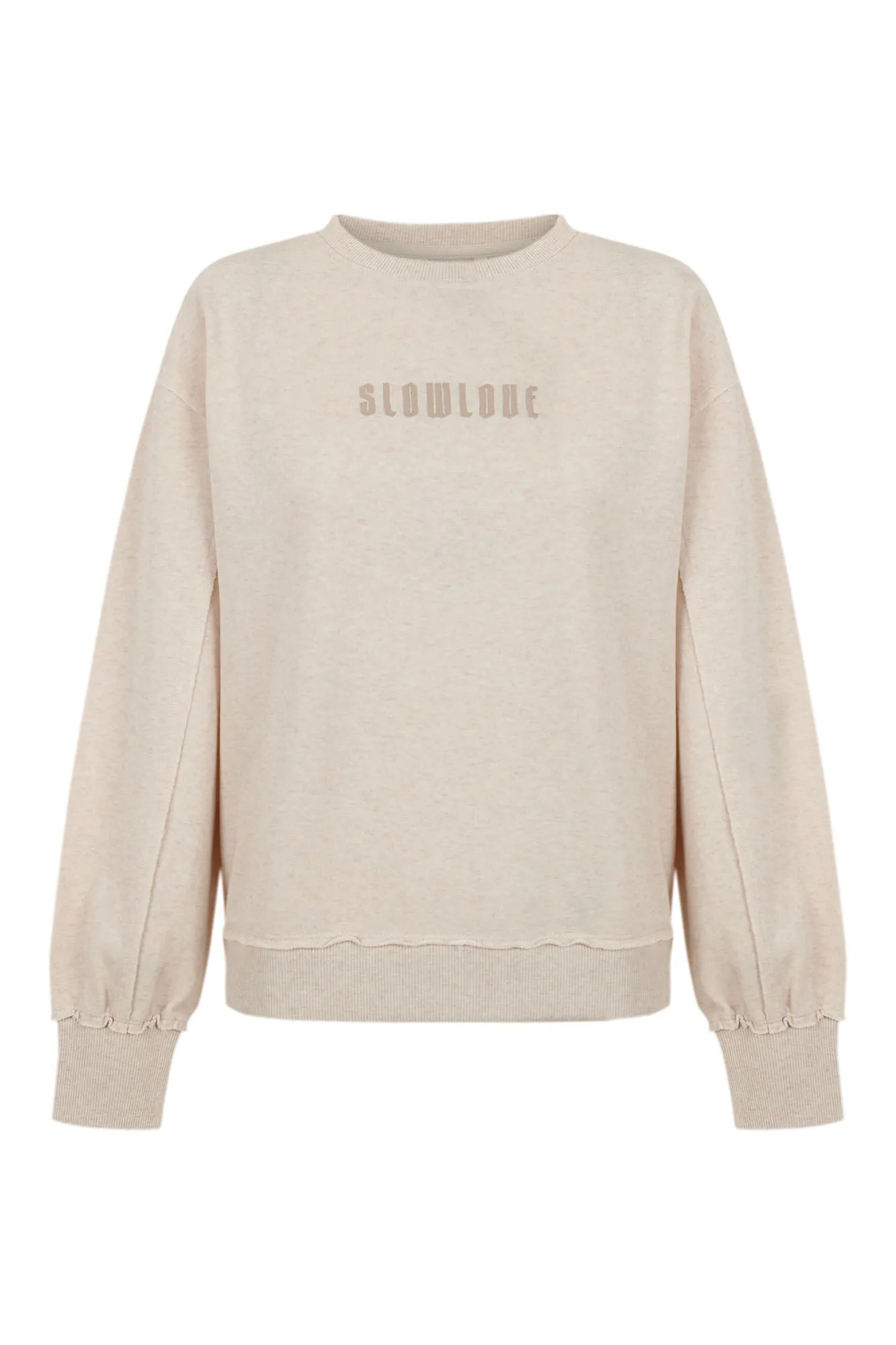 Slowlove Sudadera con bordado de logo