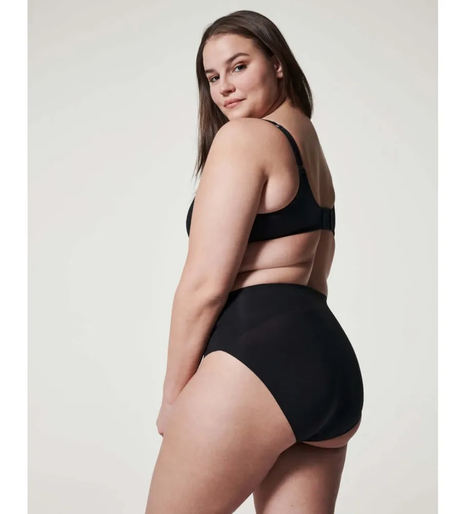 SPANX BRAGA MOLDEADORA DE TALLE ALTO SIN COSTURAS NEGRO