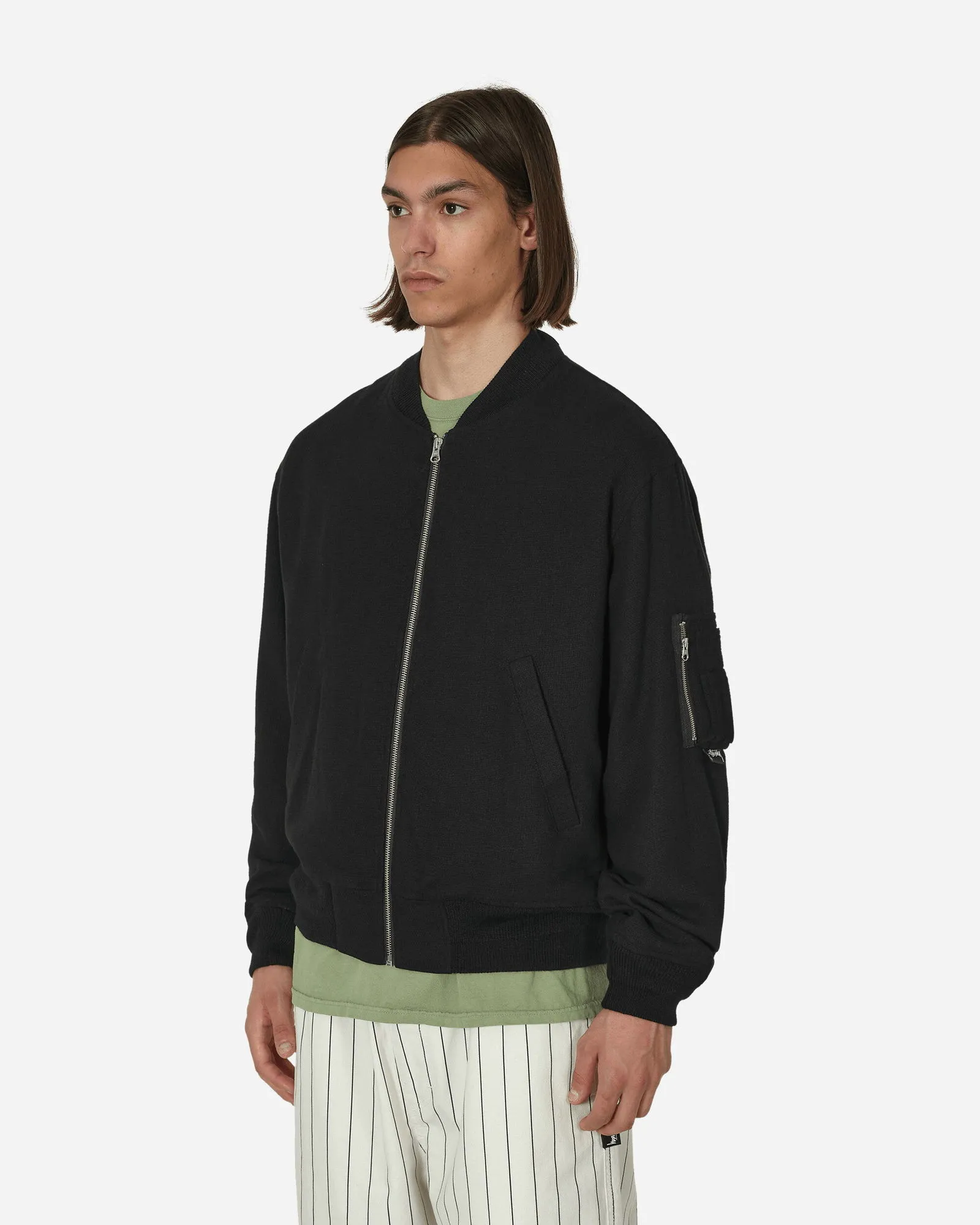 Stüssy Linen Beach Bomber Jacket