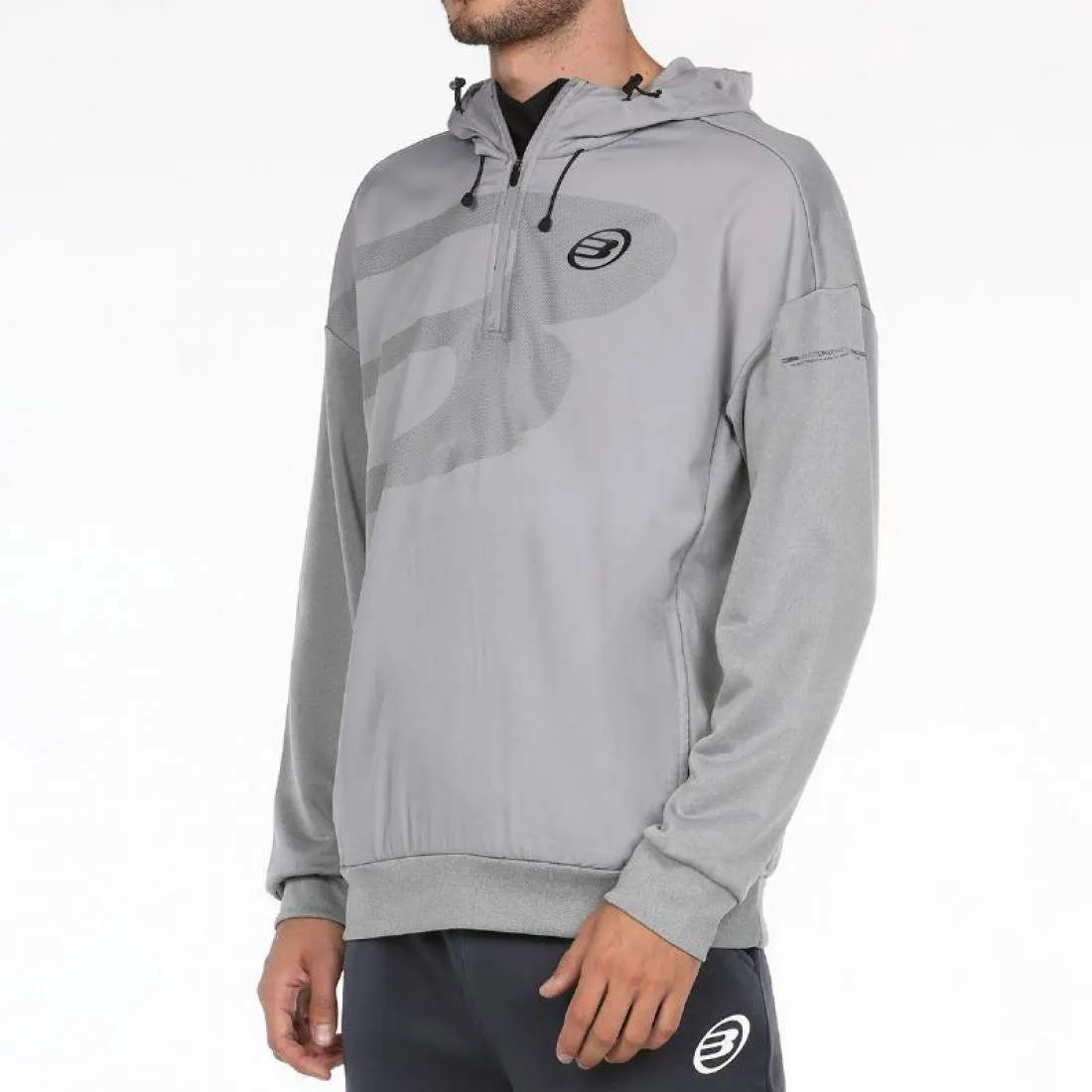 Sudadera Bullpadel Jubon Gris Vigore | Bullpadel