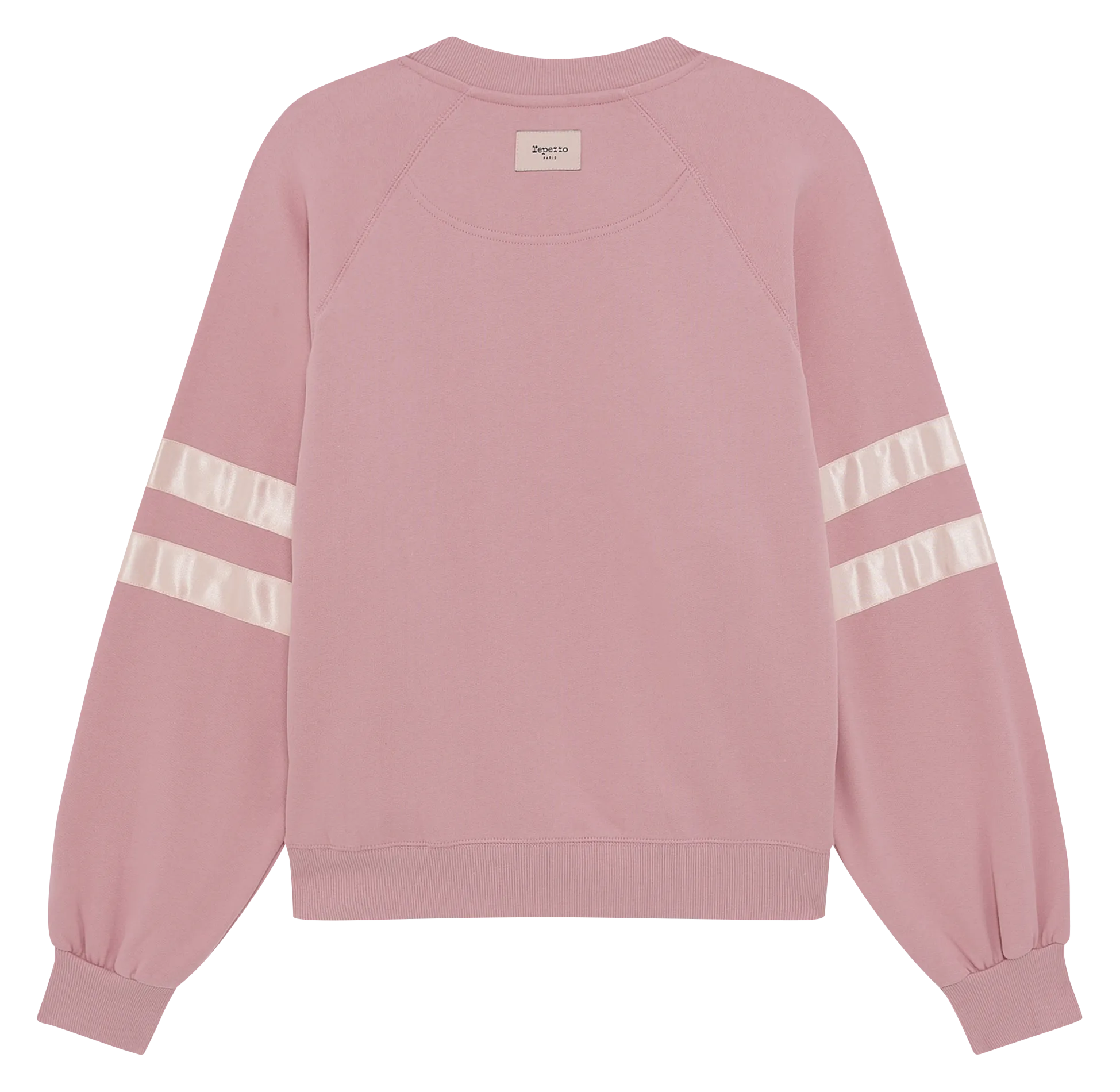 Sudadera de mezcla de algodón con cuello de cremallera en rosa