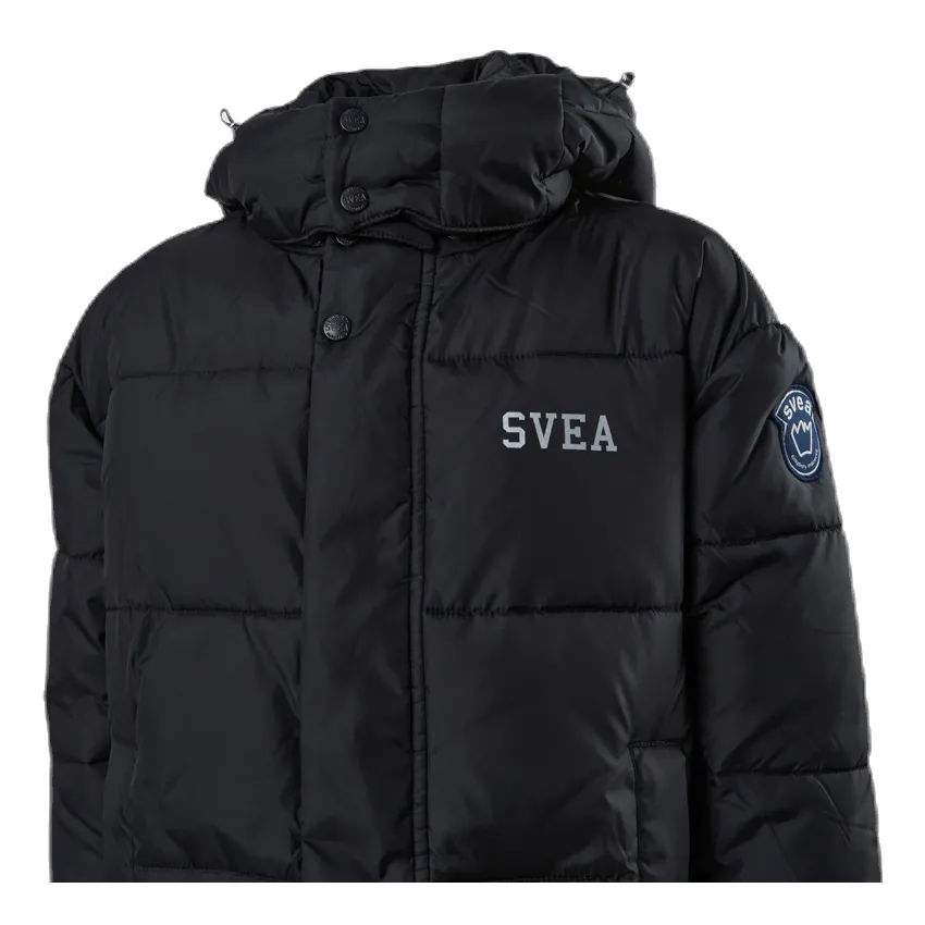 Svea Long Puffer Coat Junior Black