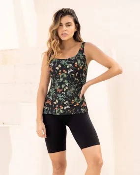 Traje de bao tankini camiseta + short largo BIO-PET