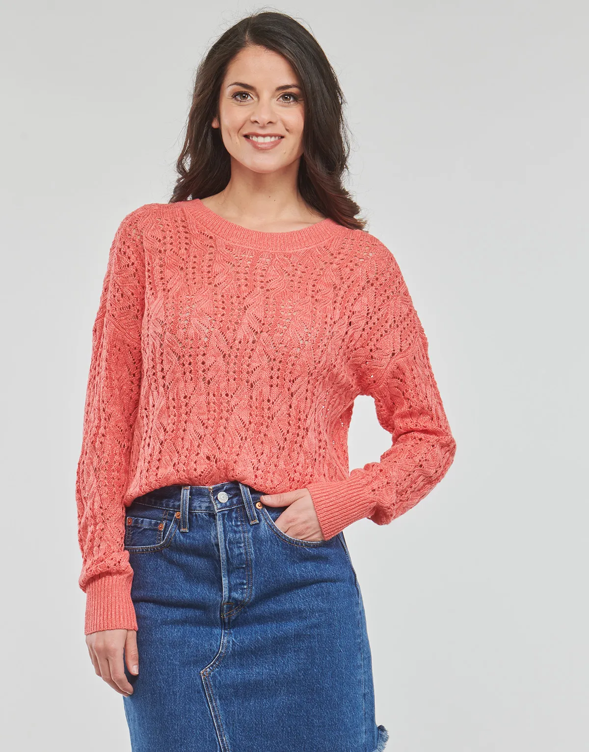 VMVERENA LS OPEN BOW BACK PULLOVER BOO